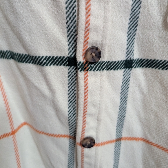 Goodfellow & Co Men's Plaid Jacket Shacket Sz XXL Cream Color M-010 - Picture 4 of 10